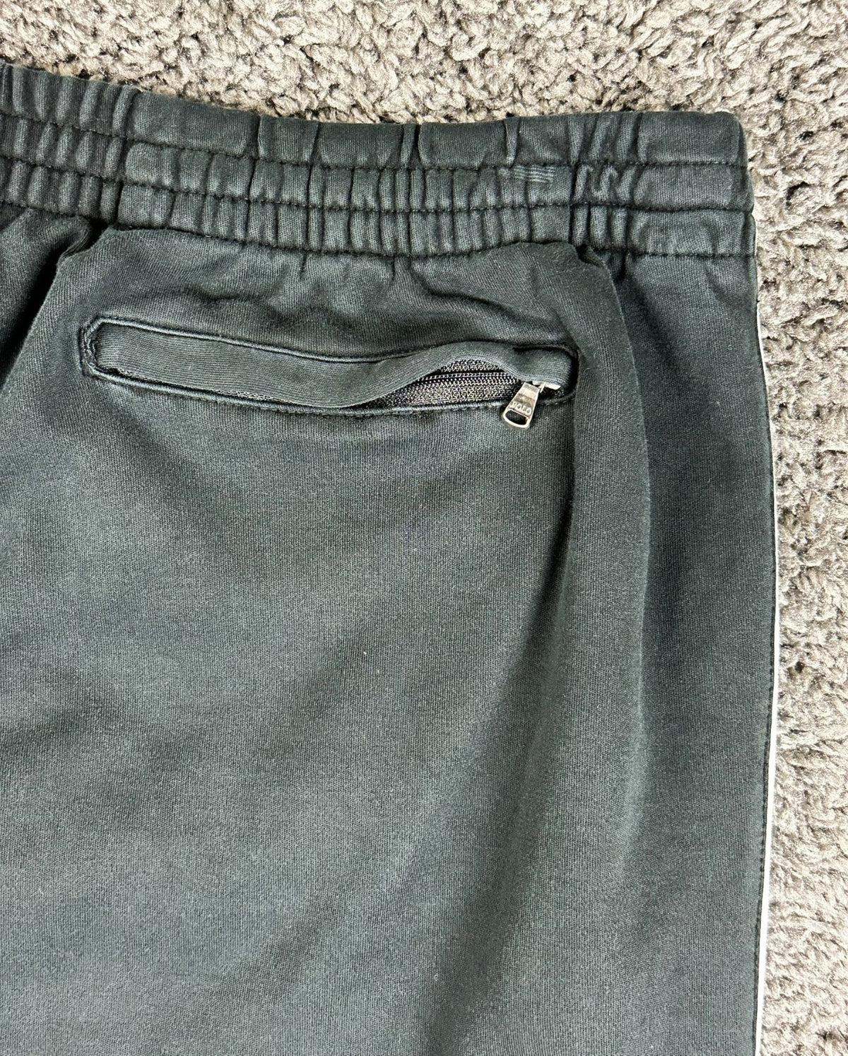 Polo Ralph Lauren Mens M Black White Stripe Interlock Track Pants Joggers