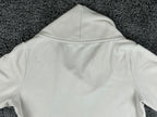 Lolë Womens L White Call Me Cowl Neck Pocket Sweatshirt Tunic Dress