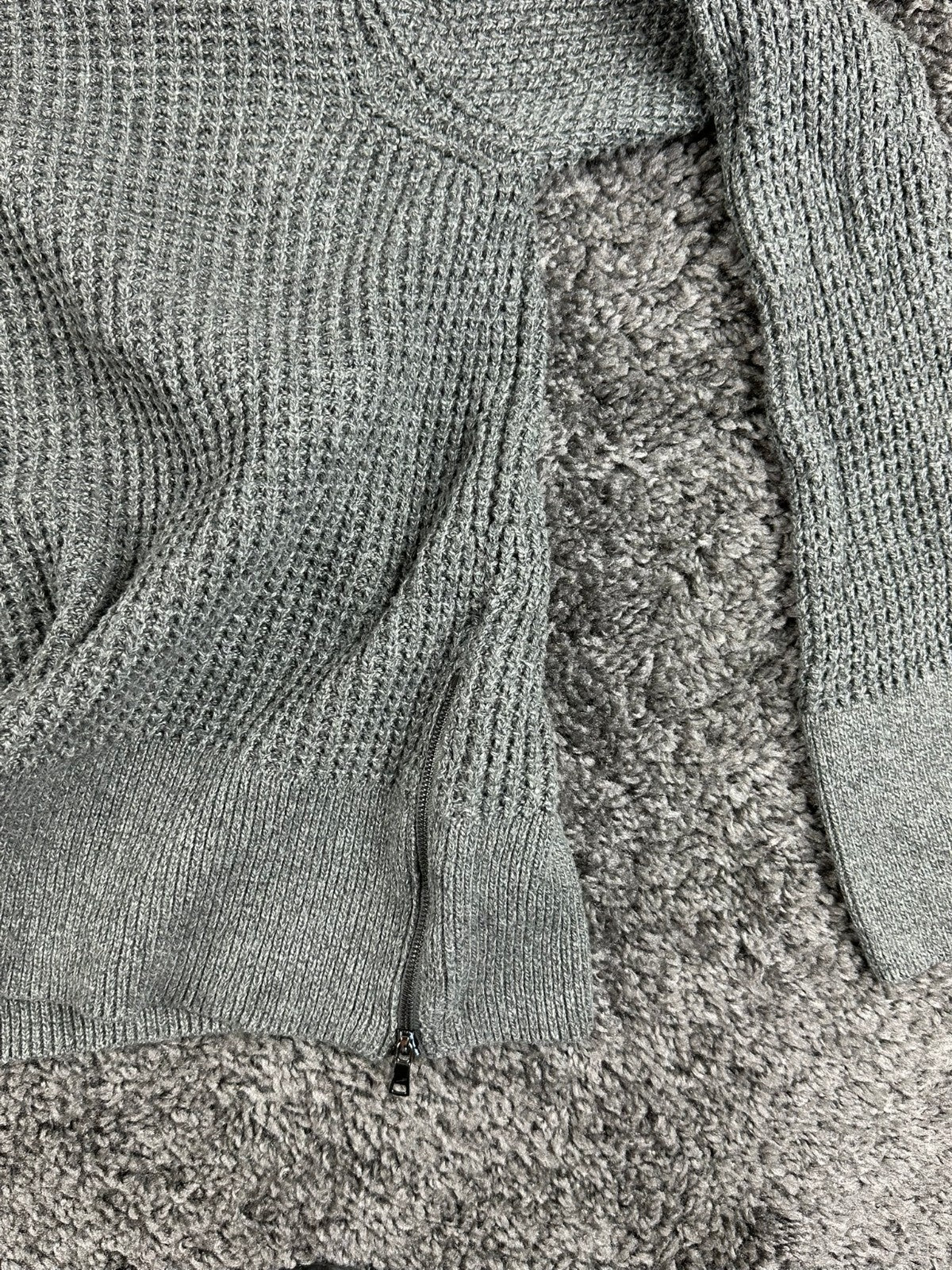 VETTA Capsule Organic Cotton Waffle Knit Crewneck Sweater Size XS Luxury