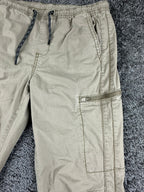 Union Mens M Khaki Stretch Cargo Jogger Pants Zipper Pockets