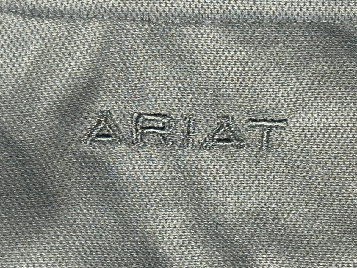 Ariat TEK Heat Series Polo Shirt Mens XL Gray Short Sleeve Equestrian Workwear