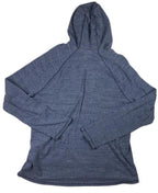 Marc Anthony Blue Pullover Hoodie Men’s Size X-Large Button Placket Mid Pocket