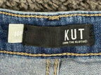 KUT from the Kloth Kelsey Flare Jeans Womens 16P High Rise Stretch Raw Hem