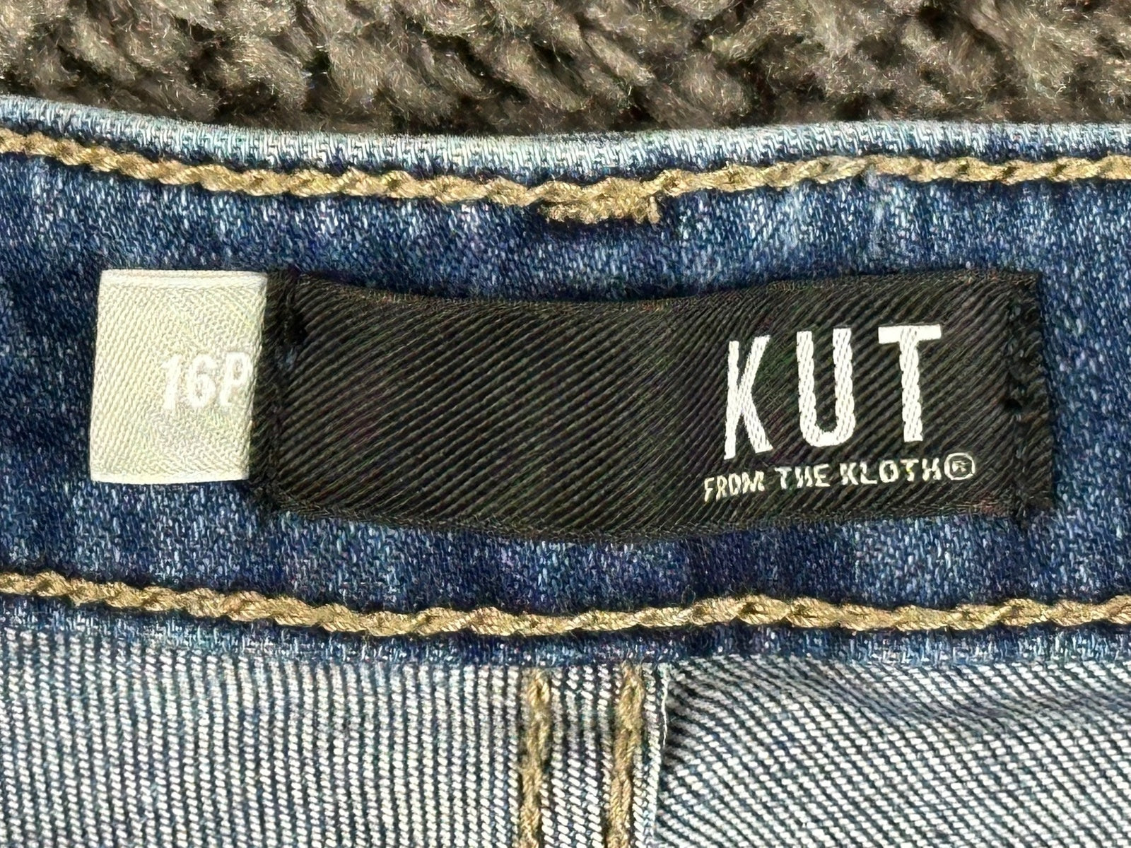 KUT from the Kloth Kelsey Flare Jeans Womens 16P High Rise Stretch Raw Hem