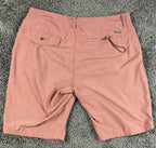 Quiksilver Amphibian Shorts Mens 33 Pink Red Heather Stretch Hybrid Boardshorts