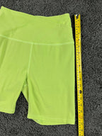 Beyond Yoga Spacedye At Your Leisure Crossover Biker Shorts Lime Green Medium M