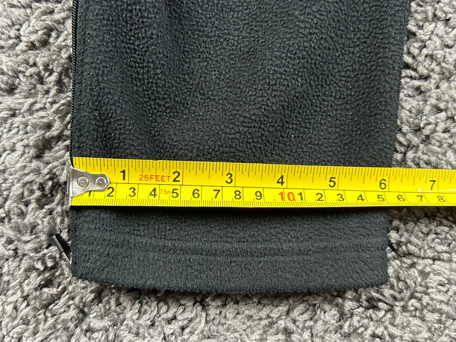 REI Vintage Polartec Fleece Pants Mens M Black Zip Pockets Ankle Zips