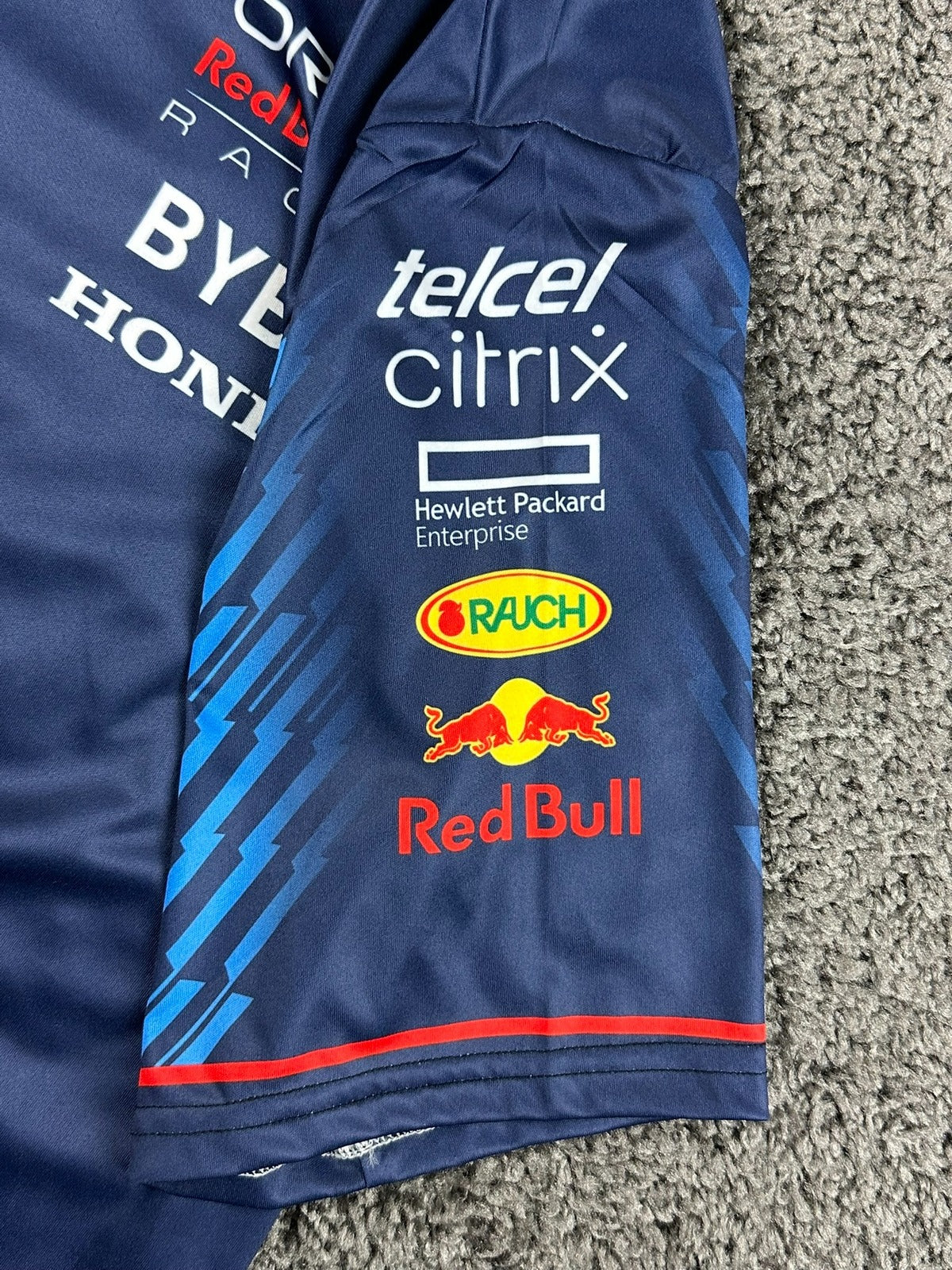 Castore Red Bull Racing Mens Team Shirt M Navy F1 Oracle Honda NWT