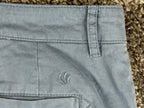 FatFace Womens US 10 Cropped Chino Pants Capri Blue Stretch Trousers