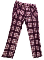Lucky Brand Women’s Pajama Lounge Pants Size S Pink Plaid Drawstring Pockets
