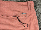 Quiksilver Amphibian Shorts Mens 33 Pink Red Heather Stretch Hybrid Boardshorts