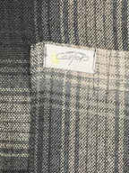 CalTop Plaid Flannel Button Up Shirt Jacket Gray Black Mens Medium