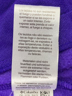 Columbia Purple Full Zip Fleece Jacket Zip Pockets Women Small