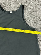 Lululemon Essential High Neck Swing Tank Top Black Cotton Stretch Athletic Sz 4
