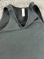 Lululemon Essential High Neck Swing Tank Top Black Cotton Stretch Athletic Sz 4