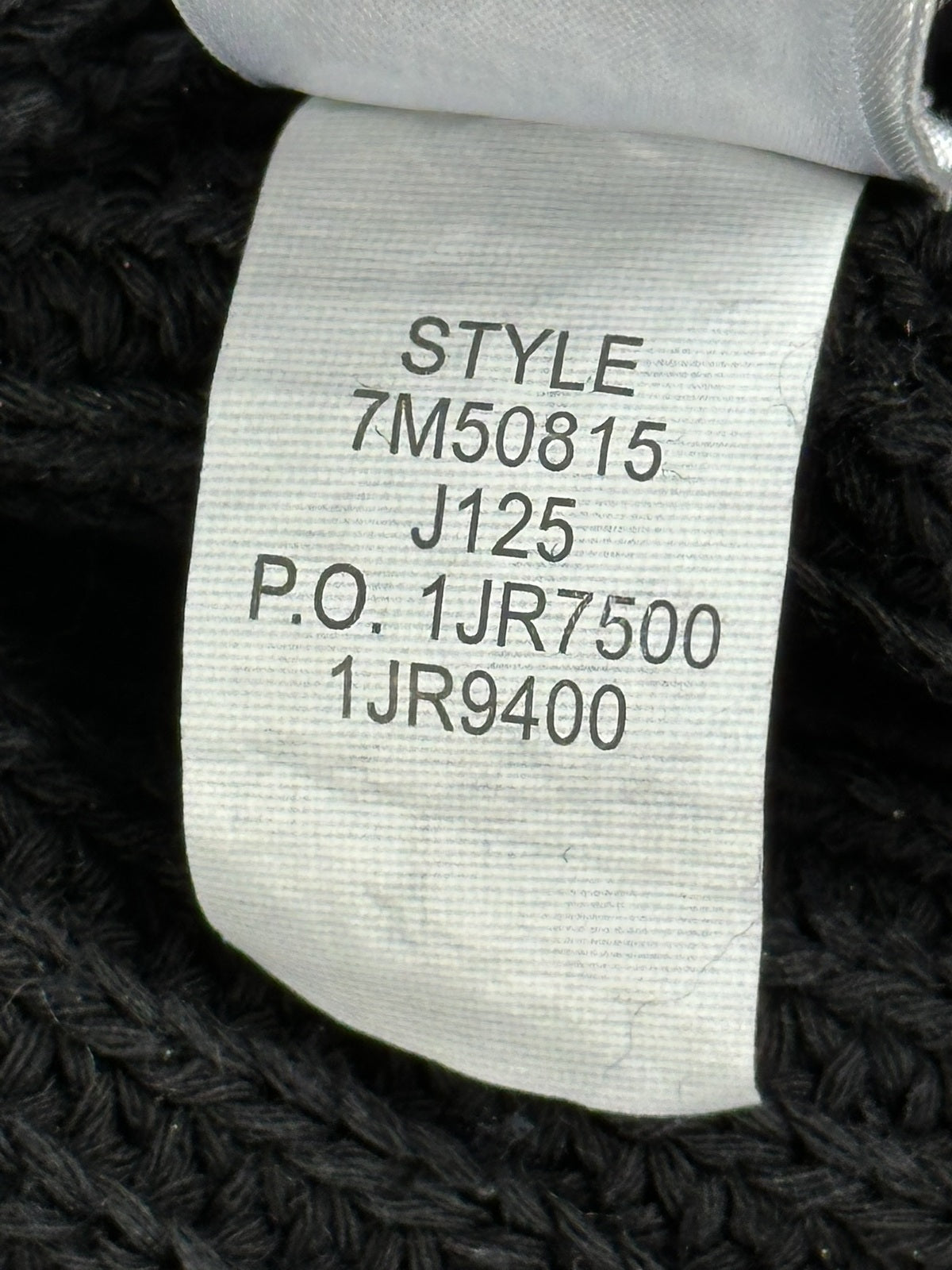 Lucky Brand Mens Medium Charcoal Acid Wash Ribbed Cotton Crewneck Sweater