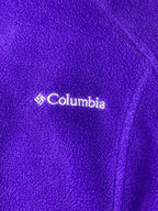 Columbia Purple Full Zip Fleece Jacket Zip Pockets Women Small