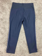 MAC Jeans Cigarette Galloon Drape Navy Slim Pants Women Size 	EU 38 US 6 Stretch