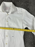 Camicissima Milano Dress Shirt Mens 39/15.5 White Extra Slim Fit Model Crema