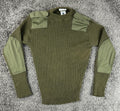 USMC Military 100% Wool Commando Service Sweater Olive Green Size 42