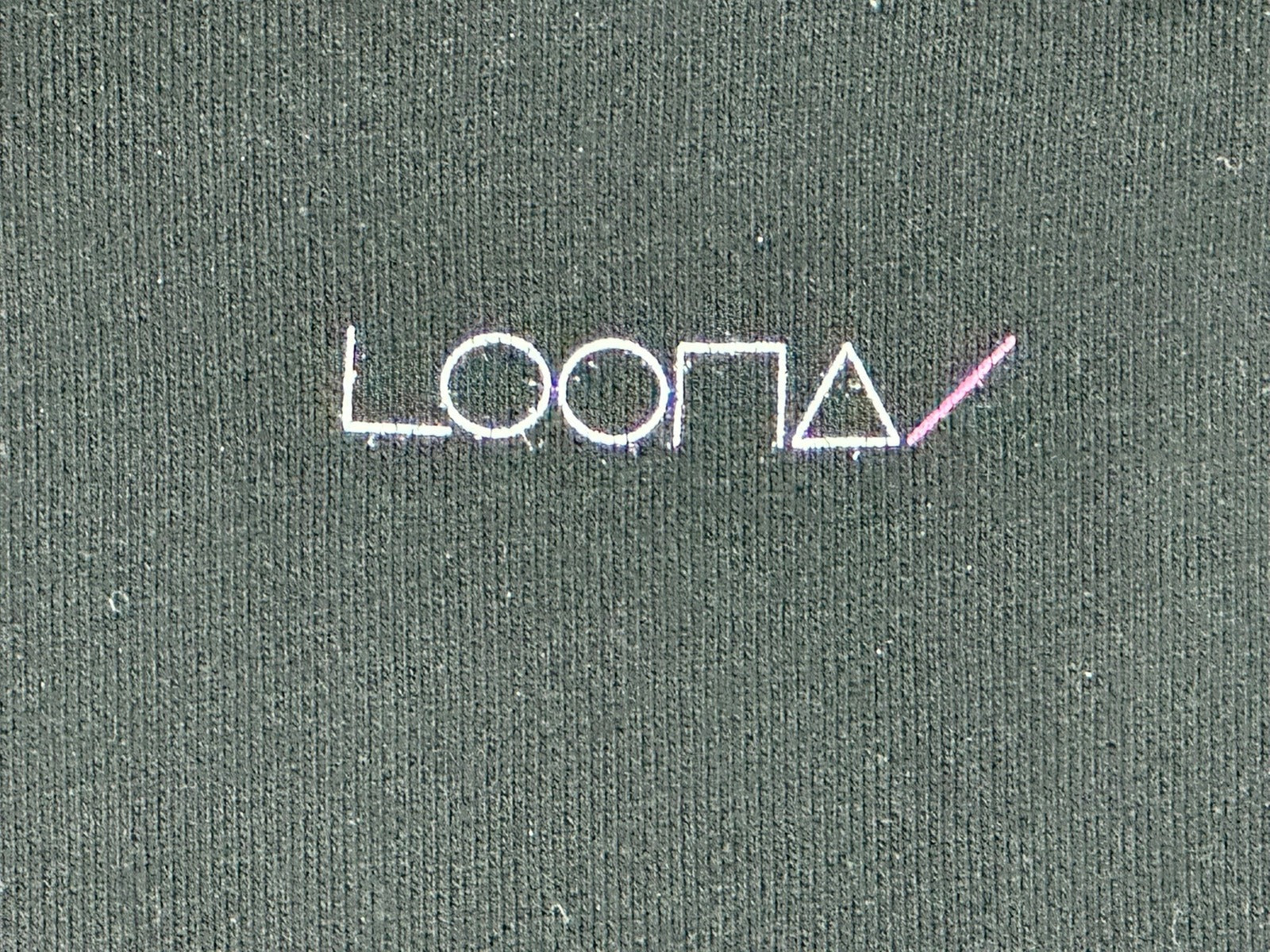 LOONA 12:00 Kpop Album Graphic Crewneck Sweatshirt Black Size XXL Pullover