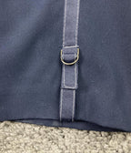MAC Jeans Cigarette Galloon Drape Navy Slim Pants Women Size 	EU 38 US 6 Stretch