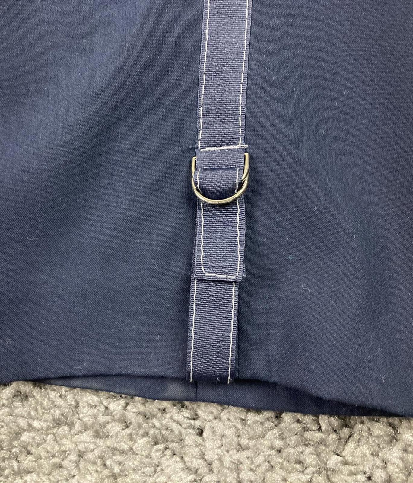 MAC Jeans Cigarette Galloon Drape Navy Slim Pants Women Size 	EU 38 US 6 Stretch