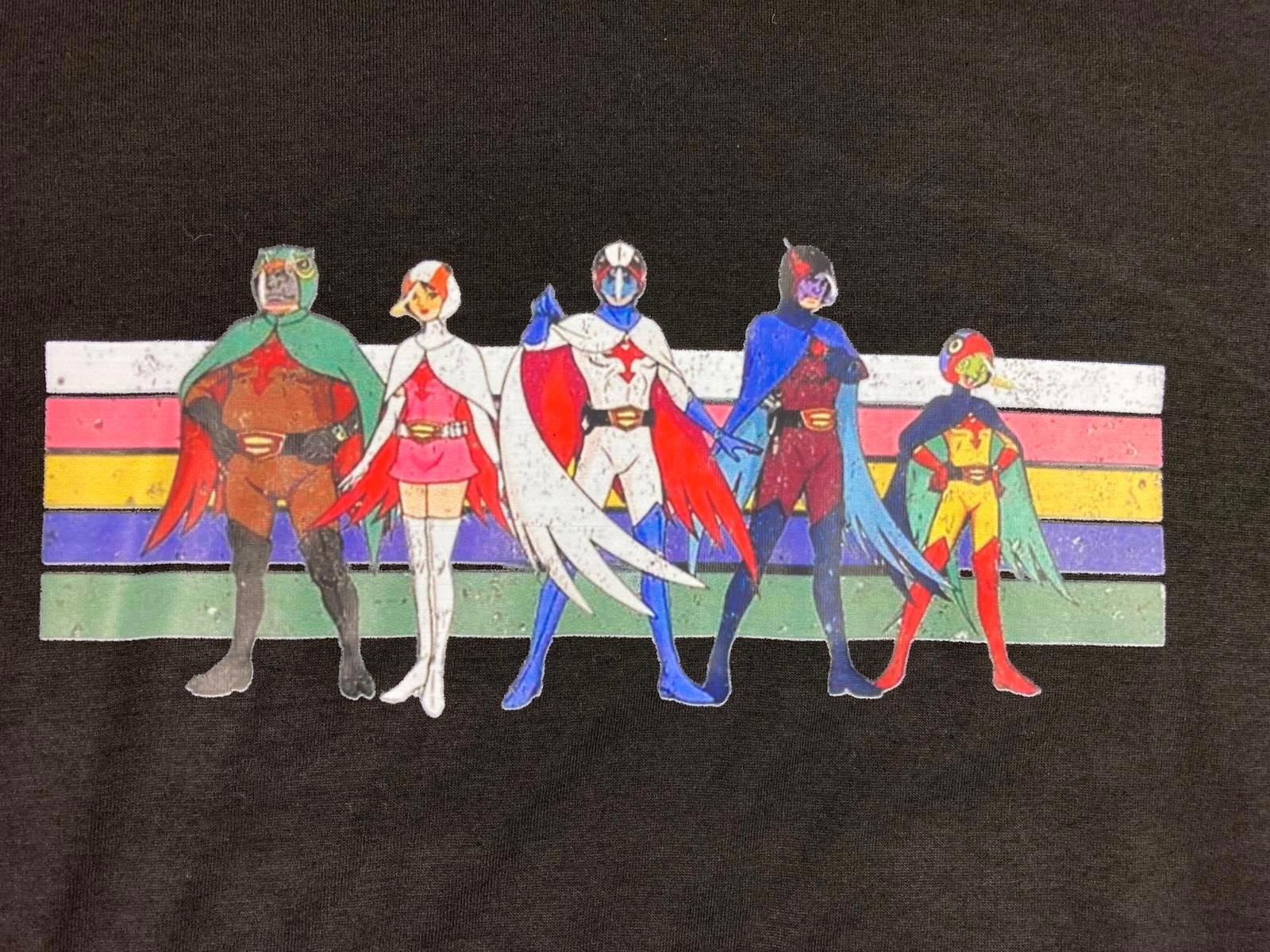 Gatchaman Battle of the Planets G Force Graphic T Shirt 2XL Retro Anime NWOT #2