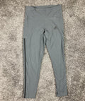 Adidas Women's Essentials 3-Stripe 7/8 Cotton Tights Gray High Rise Size M