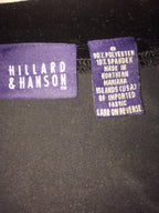 Hillard & Hanson Womens Black Silver Velvet Pleated Dress Jacket Set Sz 8 Formal
