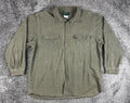 Field & Stream Mens XXL Olive Green Heavy Chamois Flannel Button Up Shirt