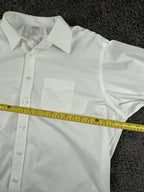 Brooks Brothers Madison Mens Dress Shirt 18/36 White Non Iron Supima Cotton