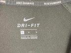 Nike Running Dri Fit Womens 1/4 Zip Pullover Jacket Thumbholes Black Large