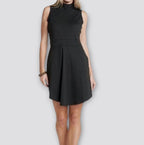 Toad&Co Summerdance Sleeveless Mock Neck Dress Womens Size Medium Black