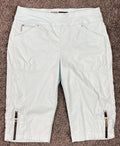 Jamie Sadock Capri Golf Pants Womens Size 8 Light Blue Stretch Buckle Straps