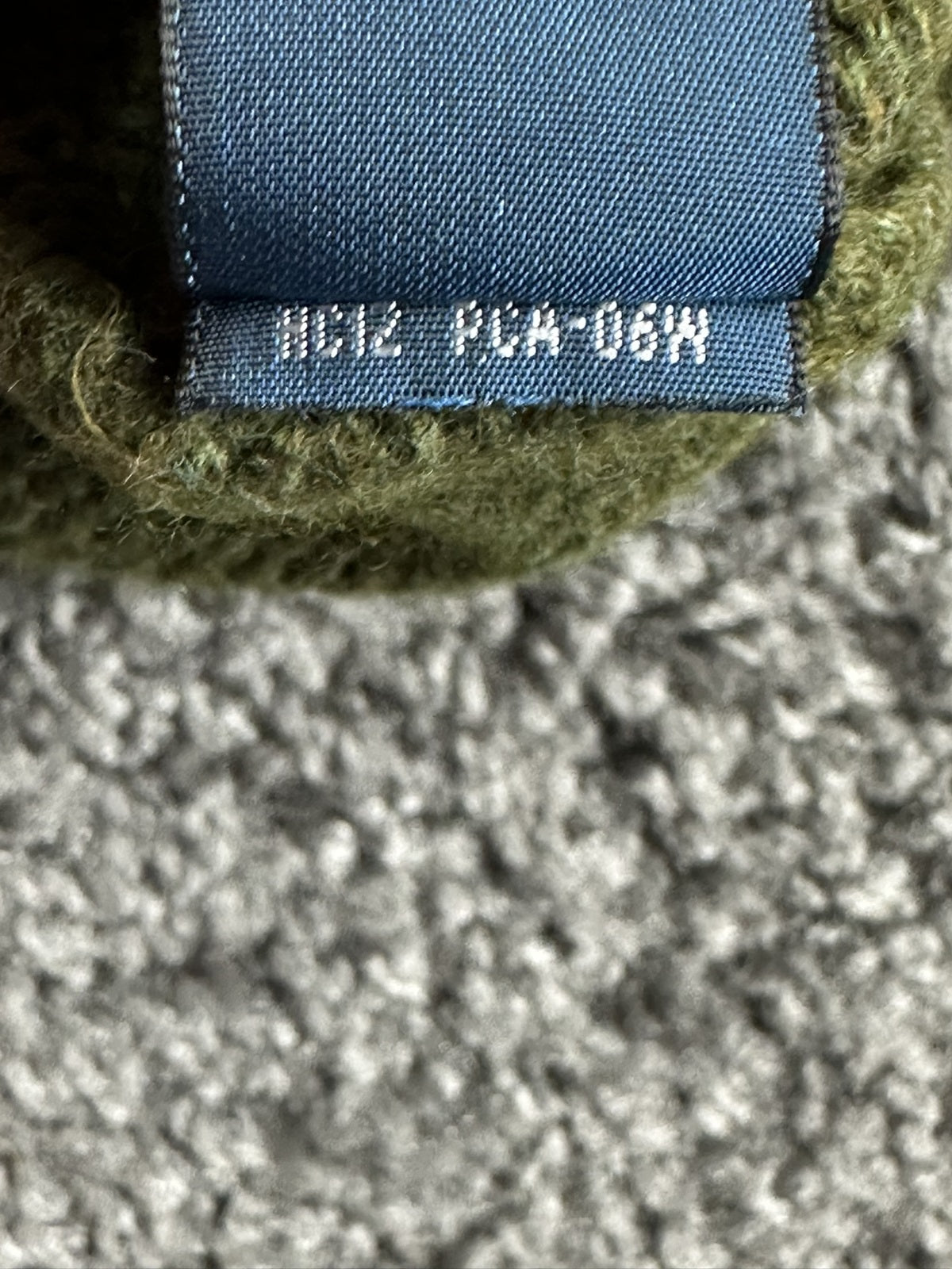 Polo Ralph Lauren Mens Quarter Zip Sweater Medium Olive Green Cotton Cashmere