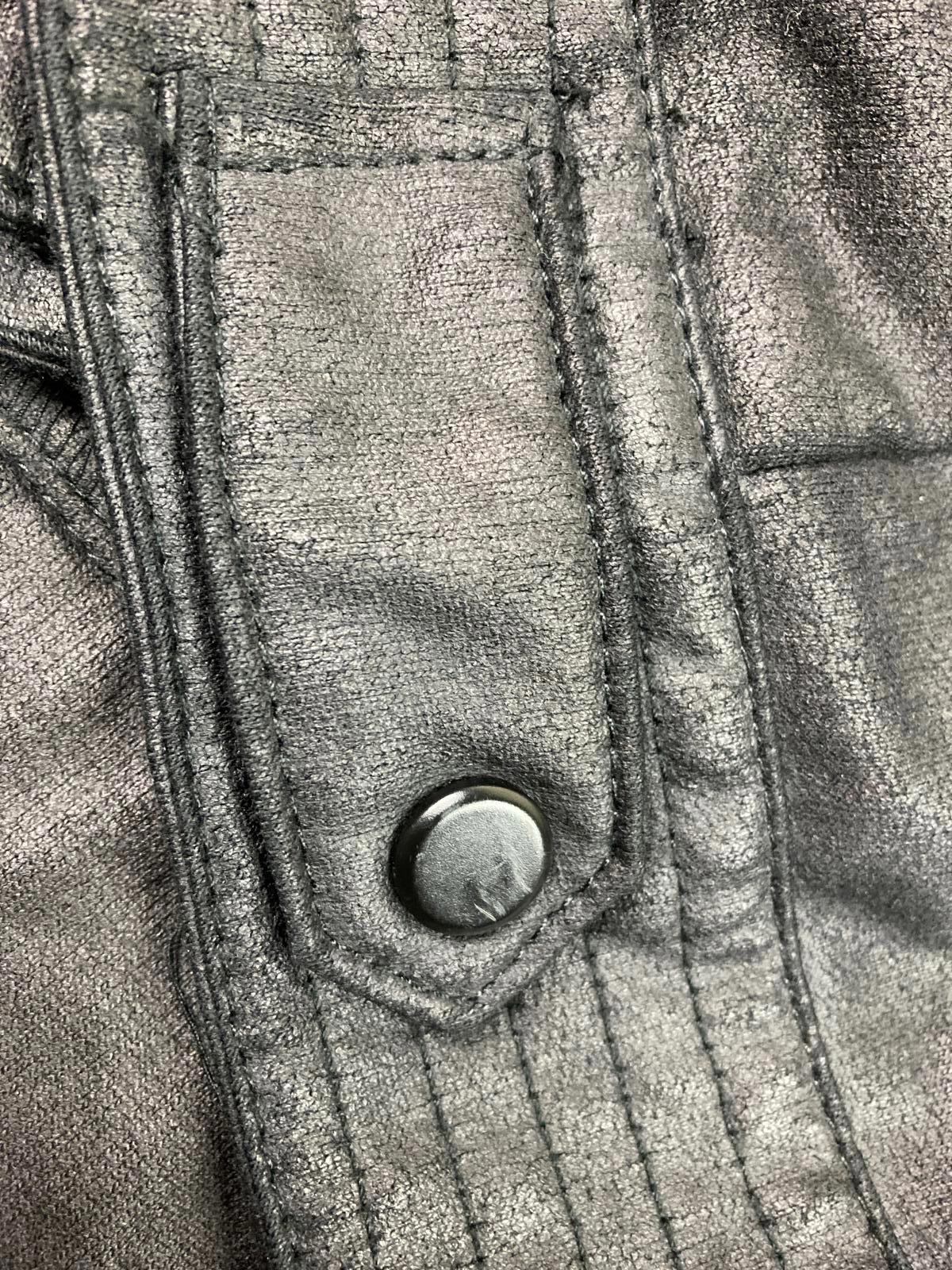 Zara Man Faux Leather Moto Jacket Black XL Biker Style Zip Pockets Lined