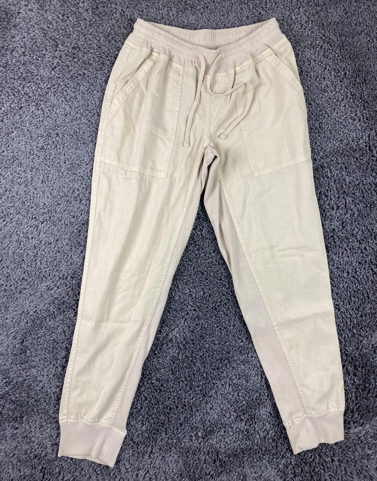 Haven Well Within Organic Cotton Interlock Joggers Women's Beige Tan Sz XS NWT