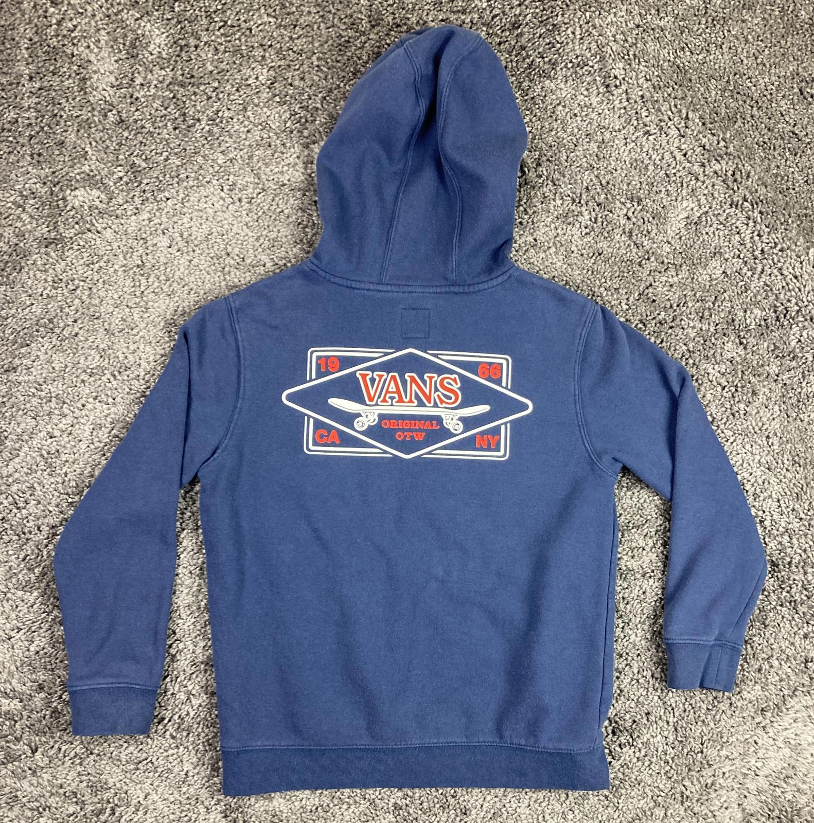 Vans OTW Hoodie Unisex  Blue Fleece Graphic Sz XS