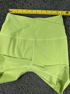 Beyond Yoga Spacedye At Your Leisure Crossover Biker Shorts Lime Green Medium M
