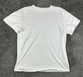 Athleta True Cotton Tee White Womens L Relaxed Fit Crew Neck Short Sleeve Shirt