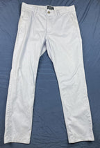 TAYLRD Men’s Slim Fit Chino Pants Sz 31x32 Lt Blue Cotton Casual Dress Trouser