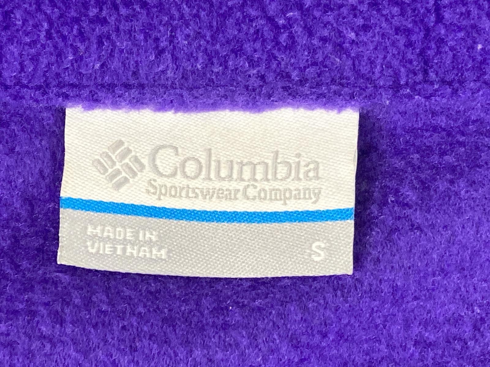 Columbia Purple Full Zip Fleece Jacket Zip Pockets Women Small