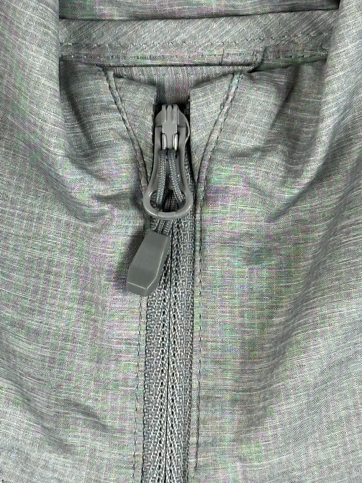 Uniqlo Men S Pocketable UV Protection Parka Jacket Gray Windbreaker Full Zip