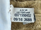 American Eagle Mens Tan Khaki 360 Extreme Flex Slim Chino Pants Stretch Sz 33x32