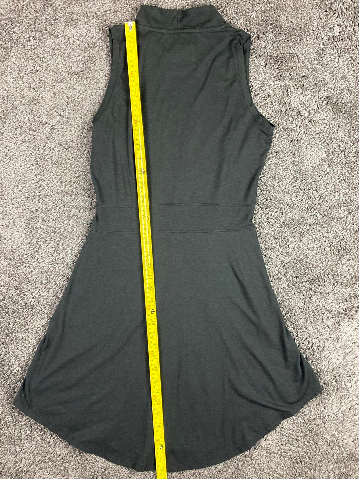 Toad&Co Summerdance Sleeveless Mock Neck Dress Womens Size Medium Black