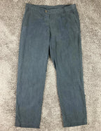 Armani Collezioni Pants Mens Black Poly Tencel Blend Dress Trousers Sz 35x33