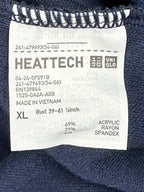 Uniqlo Heattech Stretch Fleece Quarter Zip Pullover Womens XL Navy Blue