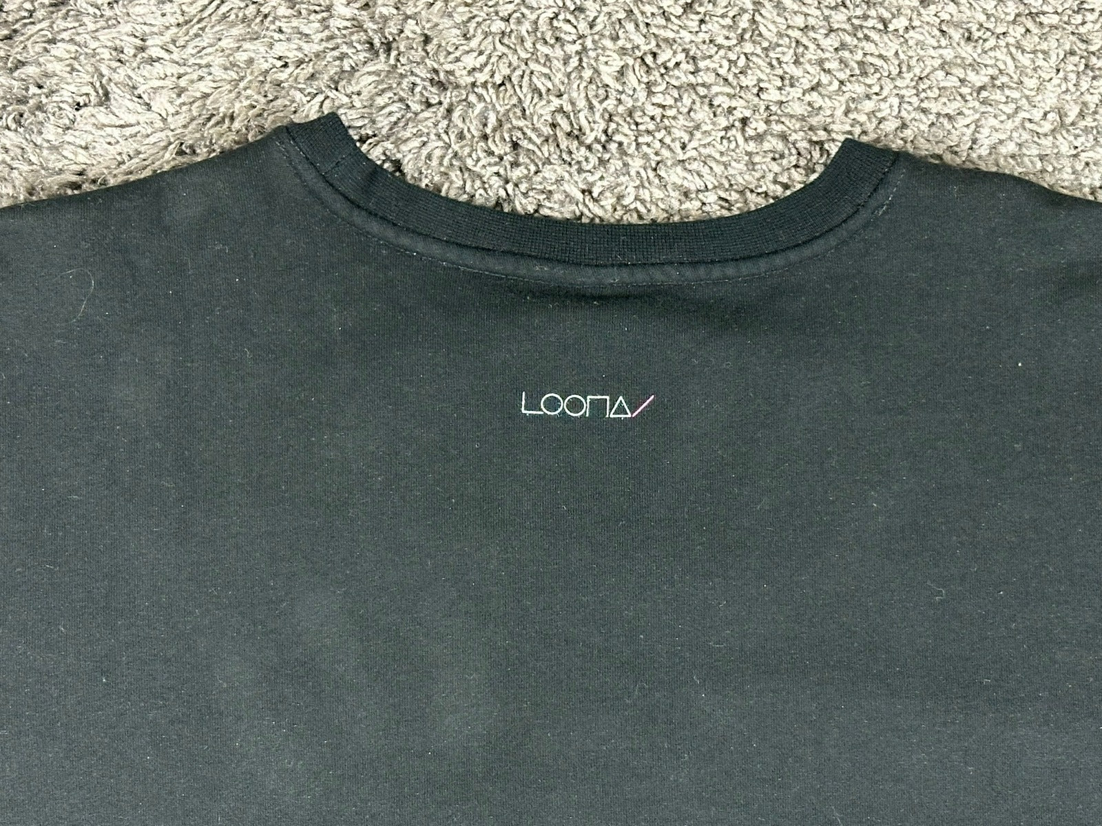 LOONA 12:00 Kpop Album Graphic Crewneck Sweatshirt Black Size XXL Pullover
