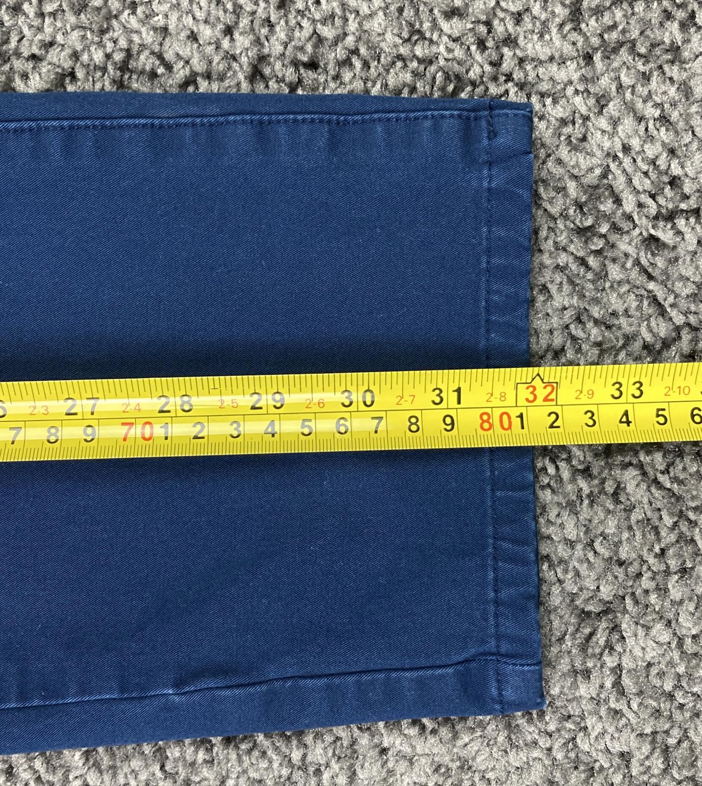 Bonobos Slim Fit Stretch Chino Pants Blue Men's Size 32x32 Zip Pocket